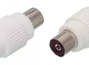 Conector coaxial mama plastic WELL