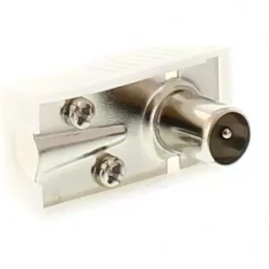 Conector coaxial tata plastic cotit WELL