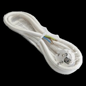 Cordon alimentare Schuko - fire libere 2m alb 16A 3500W 3x1.5mm2 cupru 3G1.5 Wconn CA15A02