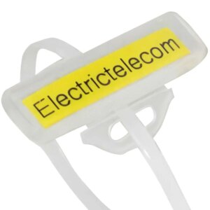 Eticheta 10x35mm cu capac transparent si suport prindere 1buc 062 129 111035 SapiSelco Italy