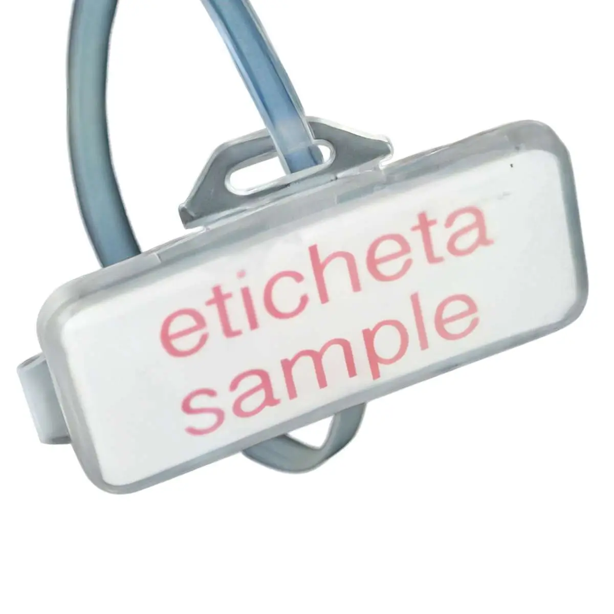 Eticheta 20x45mm cu capac transparent si suport prindere 1buc 062 129 112045 SapiSelco Italy