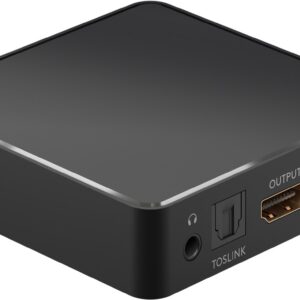 Extractor audio HDM 4K 30Hz V1.4 - HDMI TOSLINK JACK 3.5 mm audio casti Goobay 58469