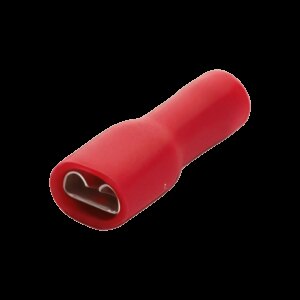 FFD-1638 Papuc auto mama 6.35mm rosu complet izolat 0.5-1.5mm2/0.8x6.35mm Safak FFD-1638