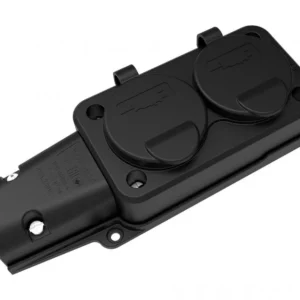 Fisa SCHUKO cauciuc cu capac Bemis BK1-1402-3612 2P+E 2 iesiri 16A 250V IP54