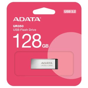 Flash drive metalic ADATA UR350 USB3.2 128GB UR350-128G-RSR/BK