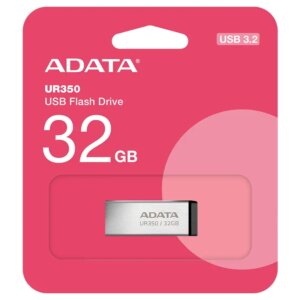 Flash drive metalic ADATA UR350 USB3.2 32GB UR350-32G-RSR/BK