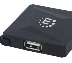 HUB USB 2.0 cu 4 porturi 164818 Manhattan negru