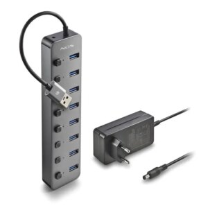 HUB USB 3.0 NGS iHub8 cu 8 porturi si alimentator HUB-IHUB8-NGS