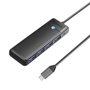 HUB USB Orico PAPW4A-C3-015-BK cu 4 port-uri USB3.0 negru