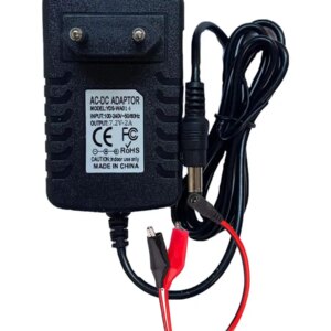 Incarcator 7.2V 2A pentru acumulatori 6V plumb acid/gel cu mufa 2.1x5.5mm + cablu cu crocodili (546)