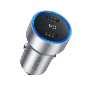 Incarcator auto 2x USB Type C PD 3.0 40W Choetech C0054-V2-SL