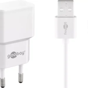 Incarcator dual Apple Lightning USB 2.4A 12W 1m alb Goobay