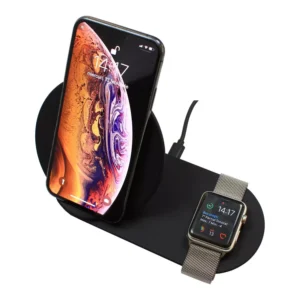 Incarcator fara fir telefon QI FAST CHARGE 2 in 1 input 5V 3A 9V 2A 5W negru N26-1 Black