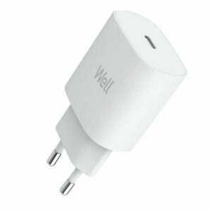 Incarcator retea - USB type C PD 25W PPS alb Well PSUP-USB-WPD2501WE-WL