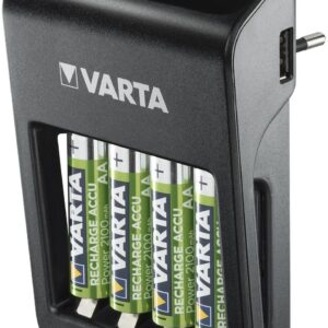 Incarcator Varta 57687 AA/AAA 9V NiMH port USB +4 acumulatori AA 2100 mAh