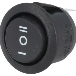Intrerupator ROCKER SP3T (ON)-OFF-(ON) 10A 250VAC Pozitii 3 fara retinere 50mOhm SCI R13-112I-BB-7D