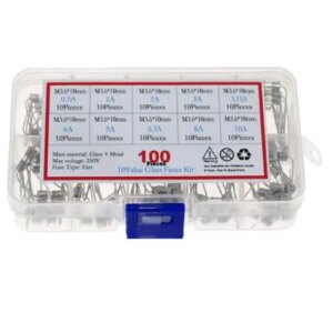 Kit sigurante axiale set 100buc 3.6x10mm 250V