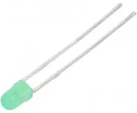 LED 3mm verde 12V 8-20mcd 60 grade Parte frontala convex KINGBRIGHT ELECTRONIC L-934GD-12V