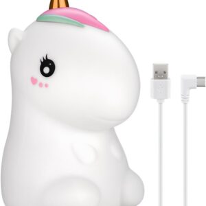 Lumina de noapte cu LED Unicorn 7 culori 3 moduri lumina cu acumulator Goobay 61649