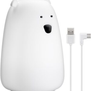 Lumina de noapte cu LED Ursul polar 7 culori 3 moduri lumina cu acumulator Goobay 61647