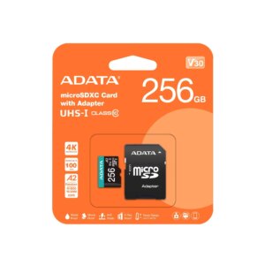 Micro SD CARD ADATA 256GB CLASS 10 AUSDX256GUI3V30SA2-RA1