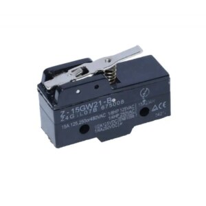 MICRO SWITCH cu tija scurta 40mm Cursa de actiune 8mm 49x18x29/35mm Z-15GW21-B 15A 125 /250 /480VAC