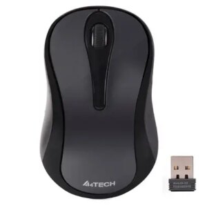 Mouse A4tech G3-280N (Glossy Grey) PC /Notebook wireless 2.4GHz optic 1000dpi butoane /scroll 3/1 gri