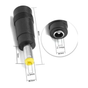 Mufa adaptoare 2.1/5.5mm mama - 2.5/5.5mm tata (536)