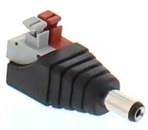 Mufa alimentare tata DC 2.1x5.5mm bloc terminal clip cleme pt CCTV
