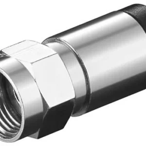 Mufa conector F tata cu compresie pentru cabluri cu diametrul exterior de 7mm Well