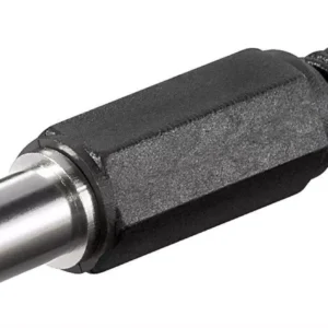 Mufa DC 2.1x5.5mm tata pin 14mm cu protector cablu Goobay