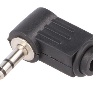 Mufa Jack 3.5 mm tata stereo la 90 grade pe cablu JC-023