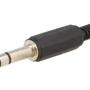 Mufa Jack 6.3 mm tata stereo cu manson plastic drept pe cablu NINIGI JC-015