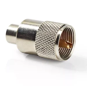Mufa metal UHF cablu coaxial RG58 1buc PL259 Nedis