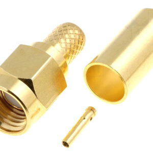 Mufa SMA reverse mama drept RG58 crimpat pe cablu SMA-011RP