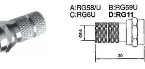 Mufa tata F 7mm cupru nichelat