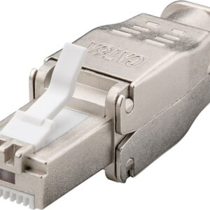 Mufa tata RJ45 CAT6A STP metal ecranata cablu max. 9mm AWG 22 - AWG 24 montare fara cleste 38292 Goobay