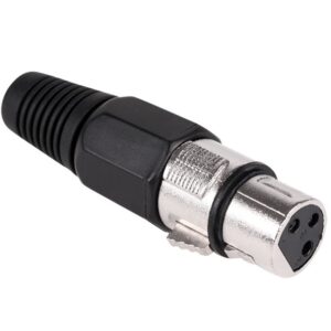 Mufa XLR mama negru cu lipire