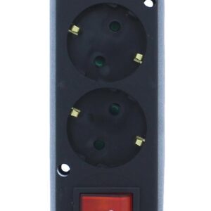 Multipriza 3 prize cu intrerupator fara cablu alimentare negru GN-370SWS/SW/BK Plastrol