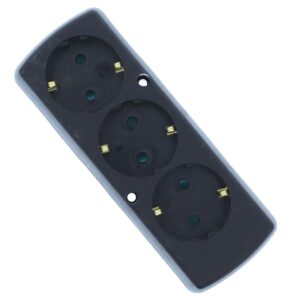 Multipriza 3 prize fara cablu alimentare negru GN-370S/BK Plastrol