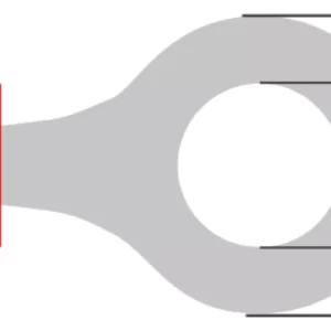 Papuc electric izolat 3.2mm rosu Valueline