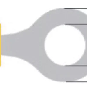 Papuc electric izolat 6.4mm galben tip inel Valueline