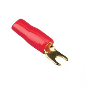 Papuc Terminal tip furca M4 20mm2 aurit izolat rosu ACV 30.4420-02