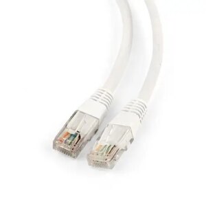 Patch cord UTP SPACER CAT5e 25cm cupru aluminiu AWG26 alb SP-PT-CAT5-0.25M