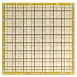 Placa universala singura fata prototip W 67.94mm L 68.58mm ROTH ELEKTRONIK GMBH RE016-LF