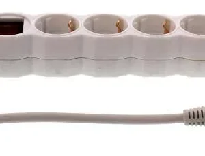 Prelungitor 4 prize 5m cu intrerupator cablu 3xG1.0mmp