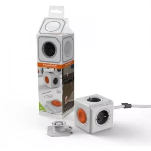 Prelungitor 4 prize cu intrerupator cub 1.5m PowerCube Remote Allocacoc