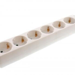 Prelungitor 6 prize 1.5m cablu 3xG1.5mmp 16A 3500W alb Well