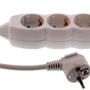 Prelungitor electric 3 prize 1.5m 3xG1.5mmp 3500W 16A alb Well