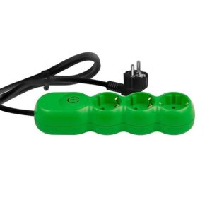 Prelungitor electric 3G1.5 verde 3 prize 5m cu intrerupator VD3115N05 Wconn